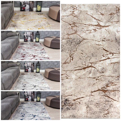 Beige marble effect rugs grey - beige,