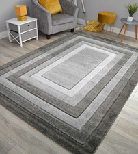 Grey Silver Rugs Modern Small