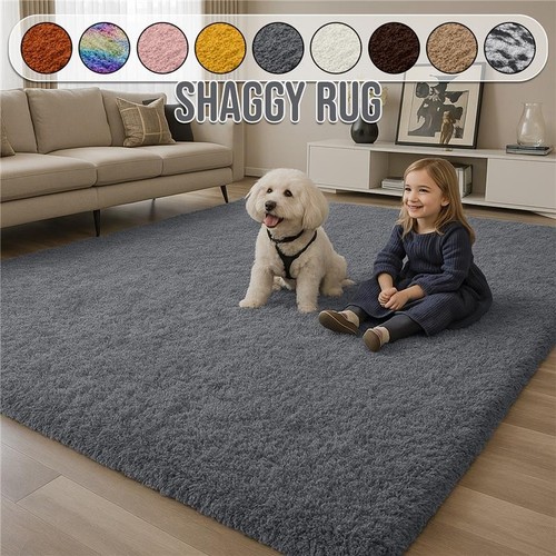 Fluffy rugs large shaggy - fluffy,