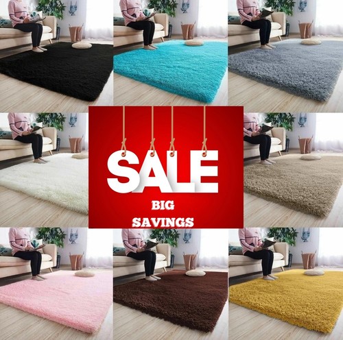 Fluffy rugs large shaggy rug - shaggy,