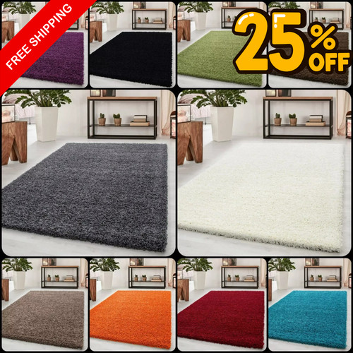 Thick large shaggy rugs - thick,