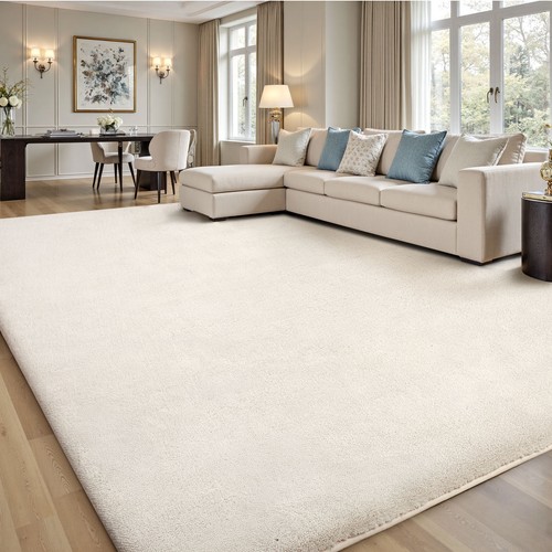 Fluffy rugs large shaggy - large, rug